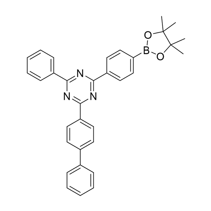 2-([1,1'-bifenil]-4-il)-4-fenil-6-(4-(4,4,5,5-tetrametil-1,3,2-dioksaborolan-2-il)fenil) )-1,3,5-triazin